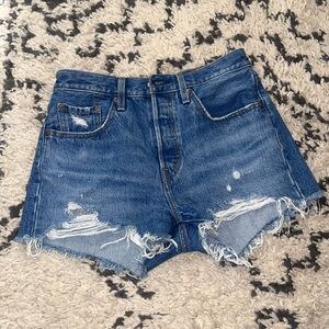 Levi’s high rise cut offs